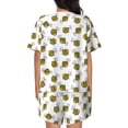 thumbnail image 3 of Lsque Cute Little Bee Women's Short-Sleeved Pajama Set - 2 Piece Soft and Lightweight Sleepwear Set-Medium, 3 of 9