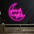 thumbnail image 2 of Glowneon Good Night Neon Sign, Good Night Led Sign, Bedroom Wall Art, 2 of 4