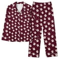 thumbnail image 7 of Censtreet Christmas Womens Pajama Sets 2 Piece Long Sleeve Sleepwear Soft Button Down Pjs Lounge Set, 7 of 7