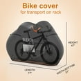 thumbnail image 6 of BLEJOY Bike Cover for Transport 1 Bike on Rear Rack - Heavy Duty 600D Waterproof Outdoor Storage Bicycle Covers, 6 of 6