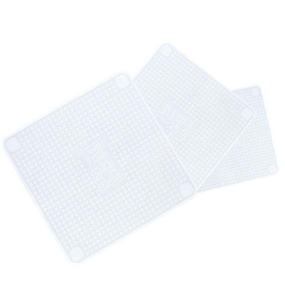 Milisten 3Pcs Silicone Fresh Keeping Film Square Lid For Food Preservation And Airtight Seal