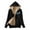 #02Black, variant on Ichuanyi Women's Casual Winter Warm Sherpa Lined Zip Up Hooded Sweatshirt Jacket Coat