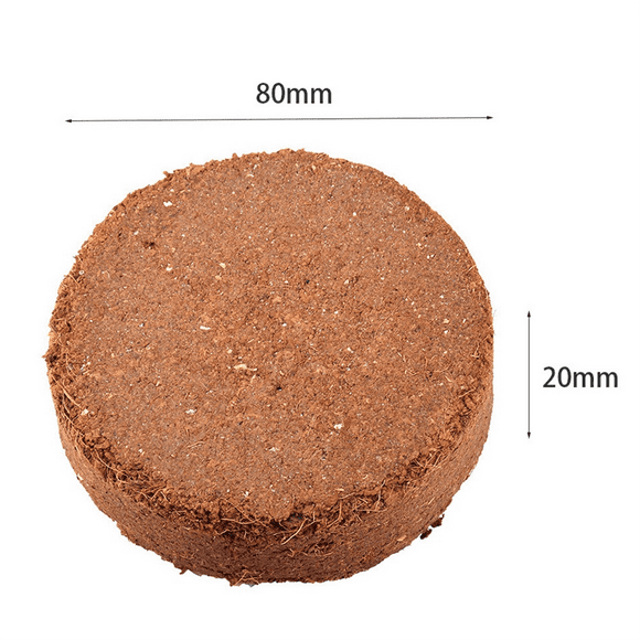 80mmx20mm Premium Organic Potting Natural Soil Mix Food and Organic Coconut Coir Concentrate Seed Starting Mix