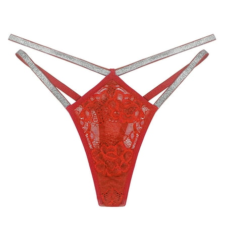 Upioiwer Cute Panties For Women Womens Cotton Underwear Sexy Shining Waistband Women Black Lace Thong And G String Panties Tummy Control Underwear Black Underwear Lace Things For Women Silk Panties
