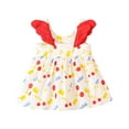 thumbnail image 4 of Économies d'Été! Robe d'Été pour Enfants, Robes Décontractées pour Filles en Liquidation, Mode Mignonne Sans Manches à Volants Imprimé Doux pour Bébés Filles, 4 of 5
