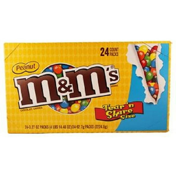 M&M Peanut King Size - 24 ct.