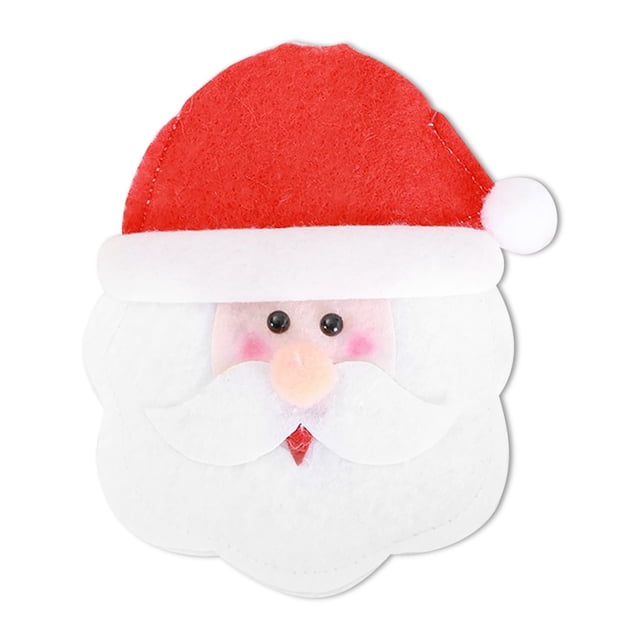 Bewildely Mini soporte decorativo para vajilla de Navidad, tenedor, cuchara, cubierta, bolsa de cocina, sombrero de caramelo, calcetín, artística, Kits de decoración para fiestas No.01 Bewildely HA010002-01