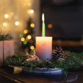 thumbnail image 4 of 10-Pack Long Pole Wax Candles for Emergency Lighting, Multi-Colored Wedding and Party Decoration Candles, 6 Inches Each, 4 of 6