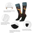 thumbnail image 5 of Haiem Sunset Western Cowgirl Socks, Funny Novelty Crazy Design Cotton Socks Sports Socks Knee High Socks For Men, Women,1Pairs - Gift For Working Friends, 5 of 8