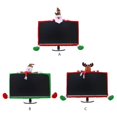 thumbnail image 3 of Funda navideña para monitor de computadora, lindo Papá Noel, muñeco de nieve, reno para muñeca, protector de pantalla elástico para pantalla de ordenador portátil, regalo de decora, 3 of 5