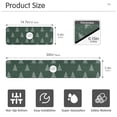 thumbnail image 3 of Yayeee Faucet Mat for Kitchen Sink 14.7" Diatomite Long Splash Guard Pad, New Year Tree Pattern, 3 of 7