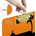 thumbnail image 3 of FMSHPON Happy Black Cat Clipboard Hardboard Wood Nursing Clip Board and Pull for Standard A4 Letter 13x9 inches, 3 of 7