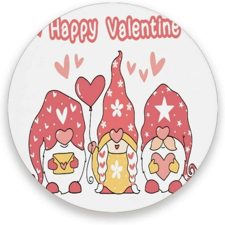 

Hyjoy 1 Pack Valentine s Day Cute Gnome Drink Coasters Absorbent Coaster Marble Style Ceramic Bar Coaster for Tabletop Protection Suitable for Kinds of Cups