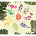 thumbnail image 1 of Suministros de pintura Pintura de hojas de plantas tropicales Plantilla de marco de fotos Plantilla de hoja de pintura de pared de bricolaje Tablero de dibujo hueco, 1 of 2