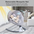 thumbnail image 6 of HENG Co. Electric Baby Swing & Rocker – Infant Bouncer Chair with 12 Lullabies, Bluetooth, Multiple Speeds, 4 Timer Settings, Unisex Design, Gray, 6 of 9