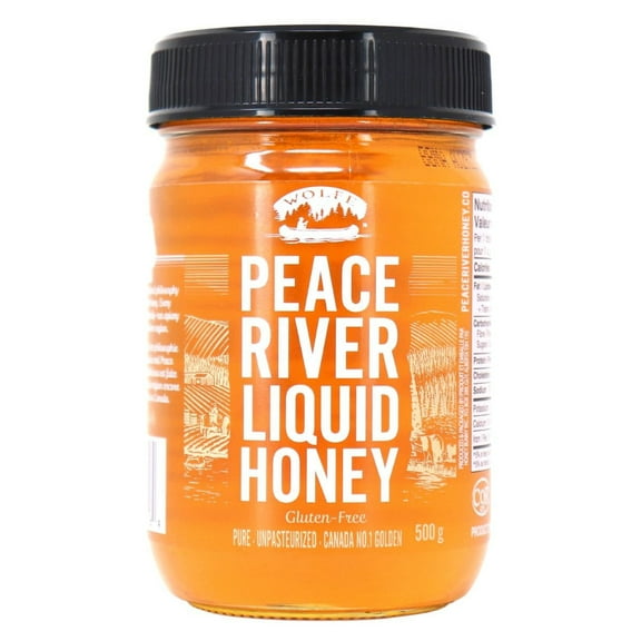 Peace River Unpasteurized Liquid Honey, 500g/17.6 oz