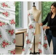 thumbnail image 5 of Soimoi White Cotton Cambric Fabric Flower Floral Fabric Prints By Yard 58 Inch Wide, 5 of 7