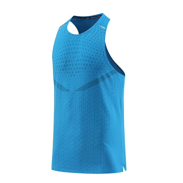 pstuiky Camiseta sin mangas para hombre, Camiseta sin mangas de cuello redondo para hombre, estilo deportivo, informal, de verano, color liso, transpirable y transpirable Chaleco de hombre xxxl