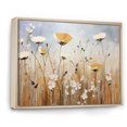 thumbnail image 2 of Designart "Elegant Beige Wildflower Splendor IV" Wildflowers Floater Framed Canvas Prints, 2 of 5