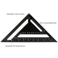 thumbnail image 4 of Juego de aluminio de 12 pulgadas, regla triangular cuadrada, regla de medición multifunción para carpintero Leyfeng regla triangular, 4 of 5