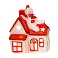 thumbnail image 3 of Casa iluminada con luz LED, pueblo navideño en miniatura, regalo, decoración de cerámica con LED Estilo B, 3 of 9