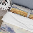thumbnail image 4 of Designart "Wyoming Yellow Prairies High Plains Beauty" Wyoming Bedding Covert Set - Landscapes Yellow Modern Bed Set With 1 Sham, 4 of 6