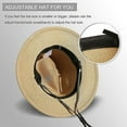 thumbnail image 6 of Straw Hats for Women, Beach Hats for Women Packable, Khaki Wide Brim Roll Up Hat for Beach And Camping, Soft Foldable Summer Breathable Sun Hat UPF50+, 6 of 7