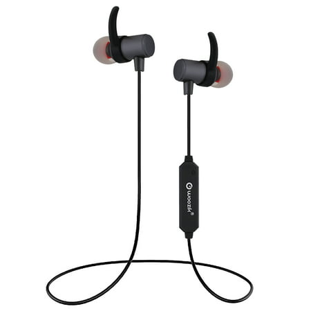 Woozik M700 Sport Bluetooth Headphones- aptX Wireless Earbuds Sweatproof Headset Magnetic Stereo Earphones for Running Workout Gym Noise (Best Bluetooth Earbuds Aptx)