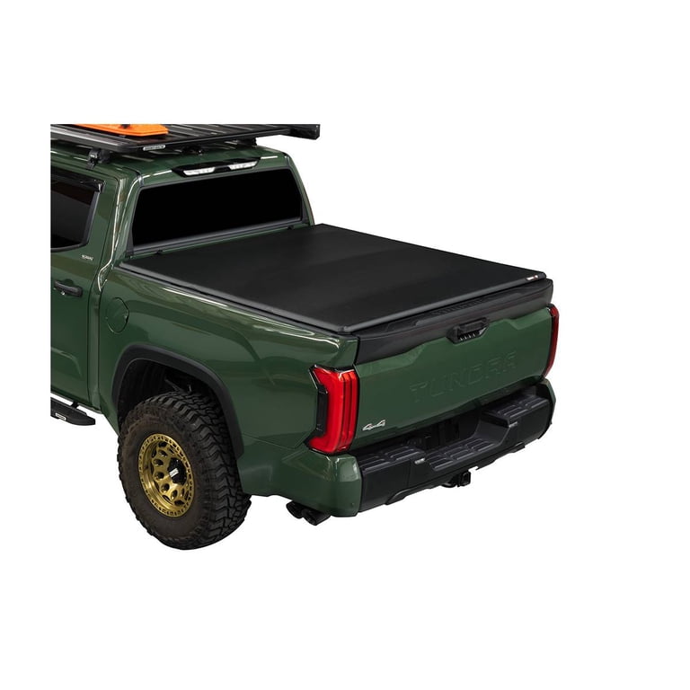 Tri-Fold Hard Tonneau Cover For 2007-2021 Toyota Tundra 5.5ft Bed - Fits With/Without Deckrail System