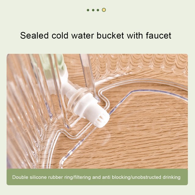 Contenedor de bebidas frías de 4L, cubo de agua fría de gran capacidad para cocina casera