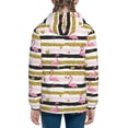 thumbnail image 6 of Kdxio Gold Glittering Hearts and Flamingos Pattern Kids Boys Girls Zip Up Hoodie 3D Printed Hooded Sweatshirt Hoody Coat with Pocket 7-12 Y-Small, 6 of 6
