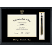 Medgar Evers College Tassel Diploma Frame, Document Size 11" x 8.5"