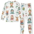thumbnail image 3 of Boys Pajamas Girls Pajama Christmas Themed Children and Bears Cute Comfortable Cotton Two-piece Pajama Set, 3 of 7