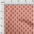 thumbnail image 1 of oneOone Georgette Viscose Peach Fabric Leaves & Floral Block Diy Clothing Quilting Fabric Print Fabric By Yard 42 Inch Wide, 1 of 4