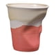 thumbnail image 2 of Taza de café de cerámica moderna, taza de porcelana plisada para el hogar, vajilla para bebidas calientes y frías Rosa, 2 of 9