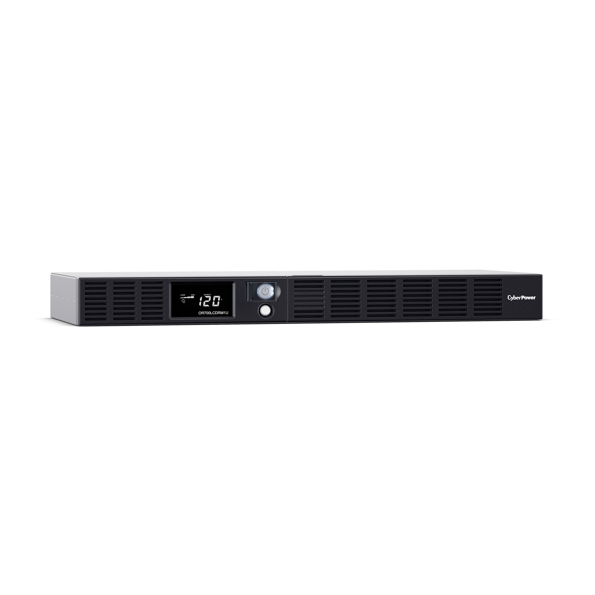 CyberPower OR700LCDRM1U UPS, 700VA/400W, 120V, 6 Outlets, LCD, AVR, 10 ft Cord-Includes Rack Hardware