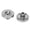 Silver, variant on M Buder 2Pcs Guitar Strap Lock Flat Round Head Metal Button Retainer Straplock Accessory for Bass Silver Replacement Parts (2.36 inches / 6 cm)