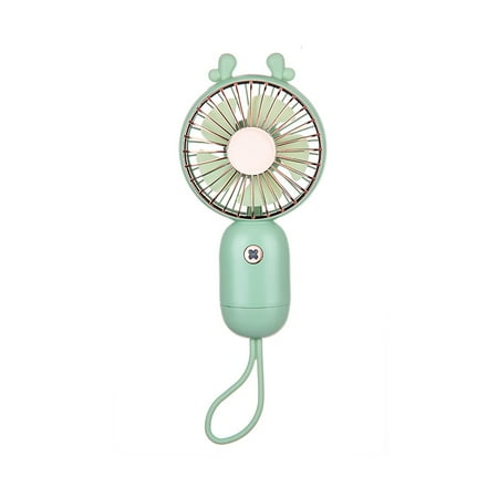 

Fans WMYBD Cute Fan Creative Handheld With Lanyard Mini Convenient USB Charging Small Fan