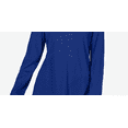thumbnail image 3 of Charter Club Women's Supima Cotton Split-Neck Top Blue Size Large, 3 of 3