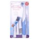 thumbnail image 4 of Cepillo de limpieza eléctrico con 4 cabezales de cepillo doméstico multiusos para baño/cocina y zapatos Cepillo de fregado eléctrico doméstico (blanco y azul) JAMW Sencillez, 4 of 5