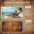 thumbnail image 5 of Relaxing Turtle on Beach Funny Personalized License Plate Rust-proof Stainless Steel Metal License Plate Suitable For Men And Women 12.2" x 6.2", 5 of 7