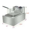 thumbnail image 3 of ZOKOP 6.3QT Electric Deep Fryer Countertop Deep Fryer Restaurant Stailless Steel, 3 of 7
