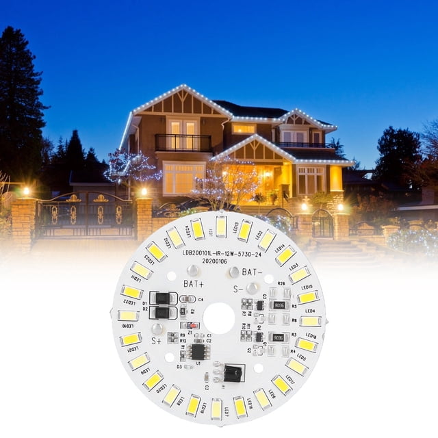 Tablero del panel de la lámpara panel de la lámpara de techo de 12W 24LED 32V/37V blanco+fuente de luz cálida con control remoto ANGGREK Otros
