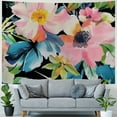 thumbnail image 4 of Orinice Flowers Leafy Design Tapestry Wall Hanging Unique Style for Home Wall Decor Art Living Room Bedroom 60x50inch, 4 of 6