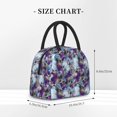 thumbnail image 2 of Balery Purple Marble Texture Bolsa de Almuerzo para Mujeres, Caja de Almuerzo, Bolsa de Almuerzo Pequeña Impermeable, Tote de Almuerzo Reutilizable con Gran Capacidad, 2 of 6