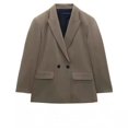 thumbnail image 1 of PB&ZASprimavera/verano 2023 nuevo traje de moda de ocio suelto para ir al trabajo chaqueta holgada de doble botonadura con solapa, 1 of 4