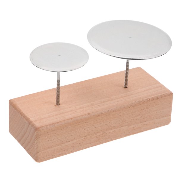 1 Juego de soporte de madera para uñas con forma de flor, herramienta para hornear, soporte de exhibición para uñas con flores para patrones de montaje