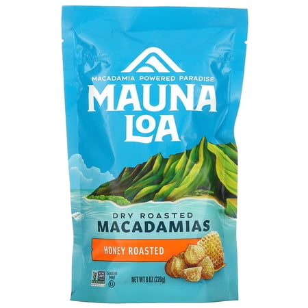Dry Roasted Macadamias, Honey Roasted, 8 oz (226 g), Mauna Loa