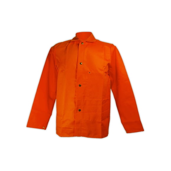 MAGID OR1836-M SparkGuard OR1836 Flame Resistant 9.0 oz. Sateen Jacket, Medium, Orange