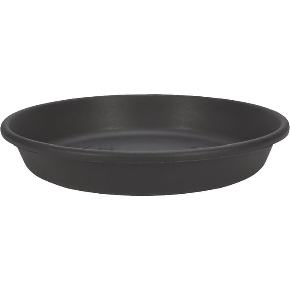 HC Companies 12 In. Black Classic Saucer PCS12005G18